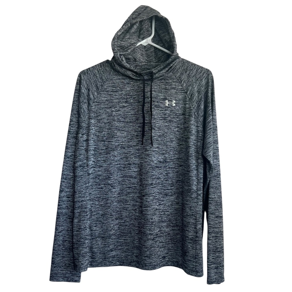 Under Armour‎ Hoodie HeatGear Boy's Gray Heathered Long Sleeve Size XL